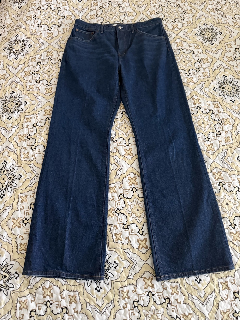 NWOT Madewell Relaxed Bootcut Jeans Dark Blue Wash Women's Size 29 Mint